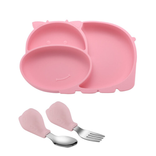 Set Piatto In Silicone Per Pasto Didattico 2
