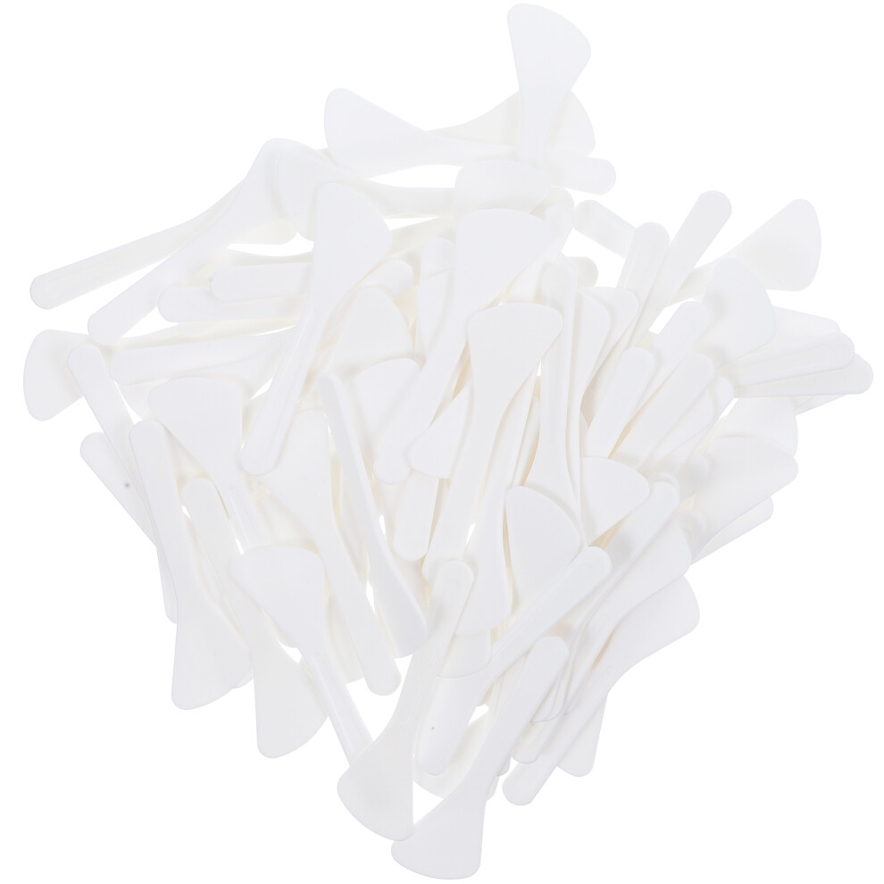 Vaguelly 80Pcs Cosmetics Dispensing Spoons Makeup Applicator Spatulas Plastic