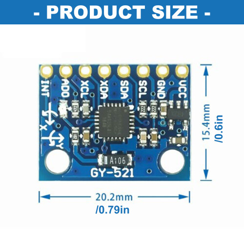 Module de capteurs MPU6050 à faible bruit, Gyroscope à-1 paquet 2
