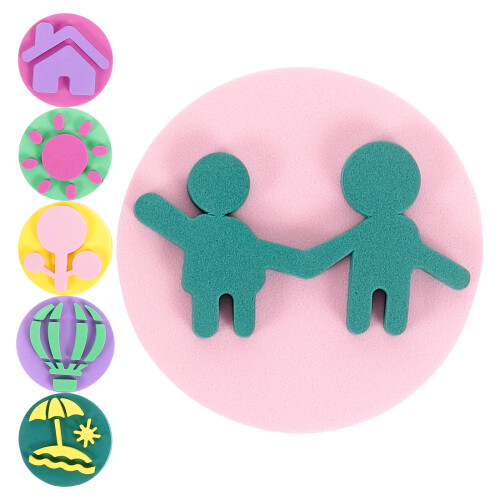 6 Unidades Esponjas Para Pintar y Estampado para Adolescentes