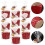 1Set Flexibele Rood Golvende Muffin Liners Met Tag En Binddraad 5