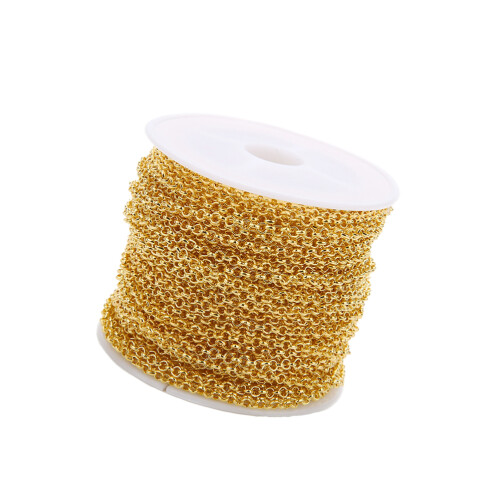 1Rouleauchaîne Formée Résistante Pour Colliers Bracelets DIY