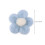 Sky-Blue Wool Felt Five-Petal Flowers DIY Decorations for Crafts 2