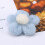 Sky-Blue Wool Felt Five-Petal Flowers DIY Decorations for Crafts 7