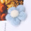 Sky-Blue Wool Felt Five-Petal Flowers DIY Decorations for Crafts 9
