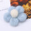 Sky-Blue Wool Felt Five-Petal Flowers DIY Decorations for Crafts 8