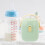 Handmade bamboo thermal bottle with handle, keeps temperature 4