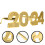 2024 Feestbril Gouden St Party Eyeglasses Props 3