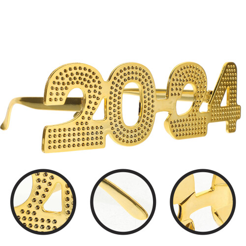 2024 Feestbril Gouden St Party Eyeglasses Props 2