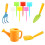 One Set Kids Mini Garden Tools Practical For Outdoor Planting 6