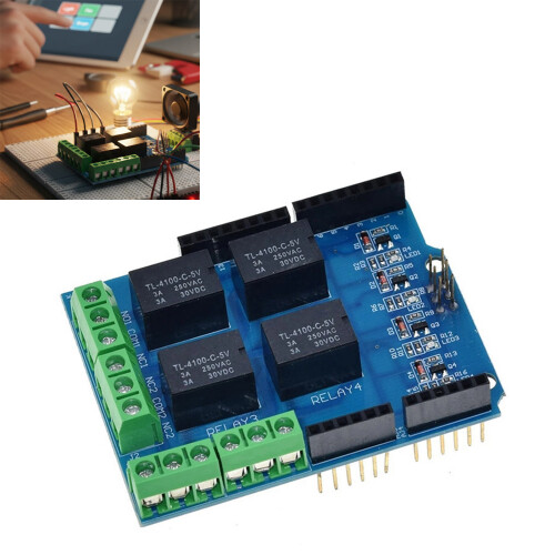 Carte de commande de relais 4 voies 5V avec protections 1