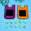 Set Bambini con Gilet Viola Arancione e Palline in 10