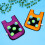 Set Bambini con Gilet Viola Arancione e Palline in 7