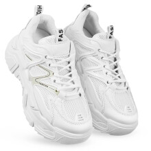Worgeous  White Sneakers For Women Trendy Daddy Shoes Woman