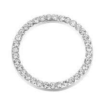 4Stk Auto Start Stopp Taste Ringe Kristall Strass Weiß