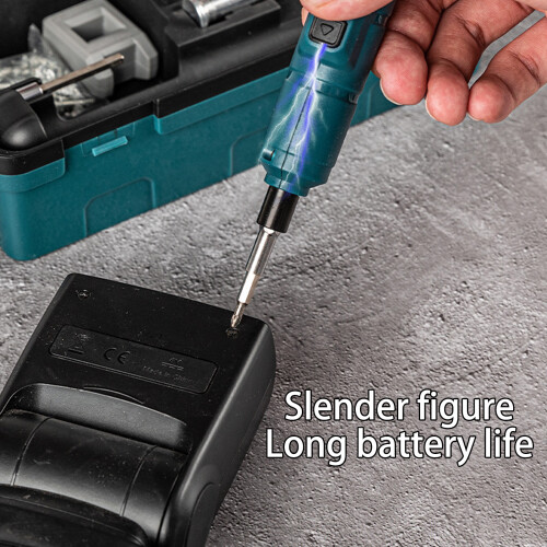 Cordless Screwdriver 250rpm Adjustable-Blue pen type lithiu 1