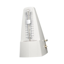 Mechanical Metronome Track Tempo and Beat Convenient Adjustable Speed Easy to Read Loud Sound Professional for Violin White