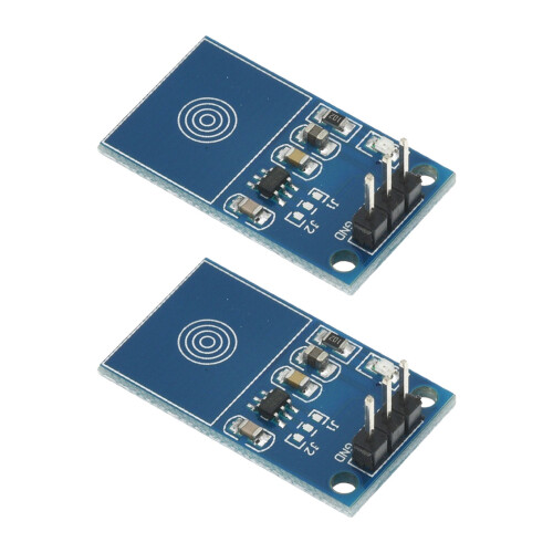 TTP223 Humidity Resistant Touch Sensoring Switching Module LED Feedback DC2 5V 2pcs