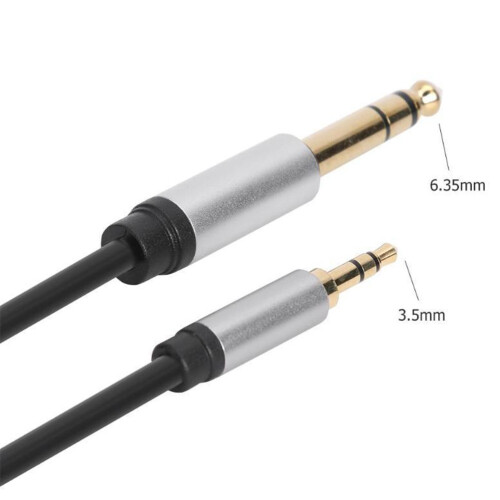 1M 3.5 A 6.5 Macho A Macho Cable De Audio Para Teléfono Y Computadora 2
