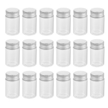 50 Unidades De Vidrio Transparente 20 Ml Con