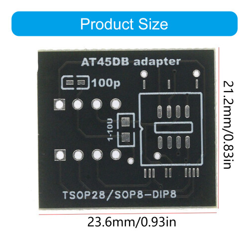 Adaptateur de prise à graver TSOP28 à DIP8, échange facile de 2