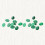 10 pièces décalcomanies verre 13x18 mm vert 9