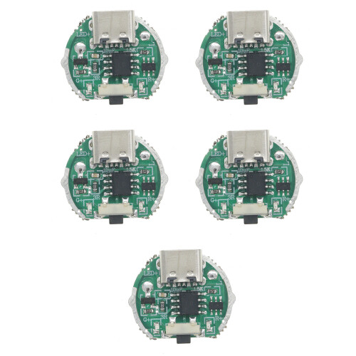 Circuit imprimé de lampe de poche haute efficacité-Pack de cinq