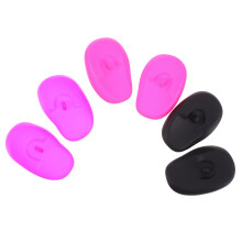 6St Silicone Haarverf Oorkappen Set, Kleurrijke Bescherming En Styling