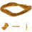 1Rol Elastisch DIY Lanyard Gouden Rubberen Voor Handwerk 2