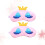 2 Pezzi Maschera Con Copricapo A Per Rosa 3