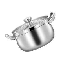 Cooking Saucepan Induction Base Soup Pot With Glass Lid Stockpot