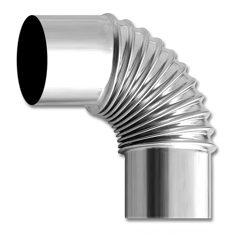 Kitchen Ventilation Ducting Elbow Threaded Stove Pipe Elbow For Chimney Pipe Heat Flue Pipe 50Mm120mm (12 Cm) 9119770032317