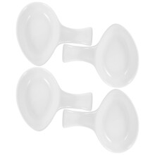 4 Keramik Besteckhalter Für Essstäbchen Und Schälchen Weiß