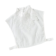 1 Fashion Vrouwen Blouse Met Uitneembare Kraag (Wit)