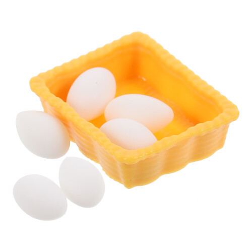 1 Set Eier Mit Korb Puppenhaus