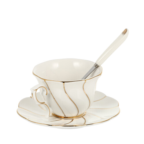 Set Tazza Da In Con Piatto Bicchiere Da 2