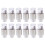 12 Pezzi Luci Decorative A Tappi Per Ruota Argento 9