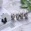 12 Pezzi Luci Decorative A Tappi Per Ruota Argento 10