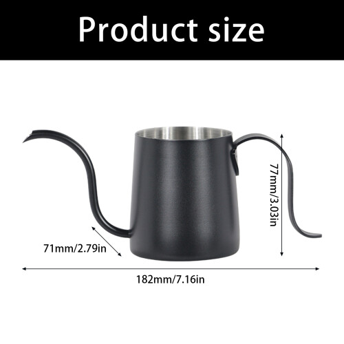 Ergonomic Examine Coffee Coffeepot 250ml Curvilinear-Deep Blue 2