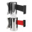 Retractable queue barrier with stable construction for crowd management in various environments (black) 1