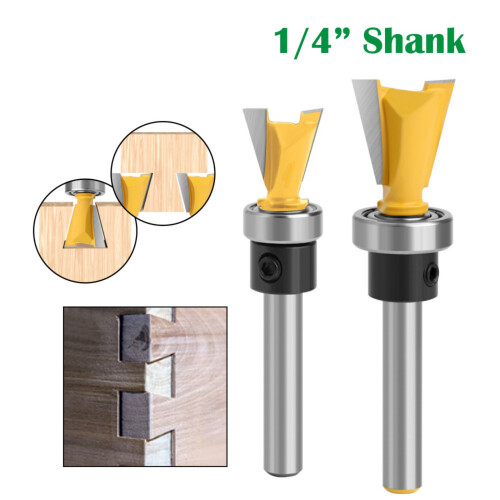 Dovetail Router Bit For Precise Woodcraft 1/4Inch Shank Assorted 1