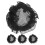 4Pièces Filets À Chignon Tissu Noir Accessoires Danse Filles 9
