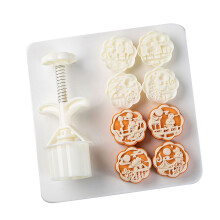 Middle Autumn Festival Baking Molds Set with 3D Rabbit-50g