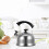 Tetera Silbante Inoxidable Para Cocina Con Mango Para Hogar 4