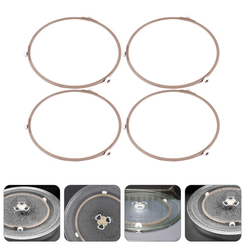 4Stk Mikrowelle Drehring Drehteller Platte Haltering 2