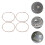 4Stk Mikrowelle Drehring Drehteller Platte Haltering 5