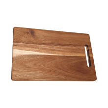 Reversible Acacias Wood Chopping Board Smooth And Grooved-L