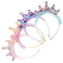 4Stk Party Haarreifen Niedliche Pailletten Kinder Karneval Kopfschmuck