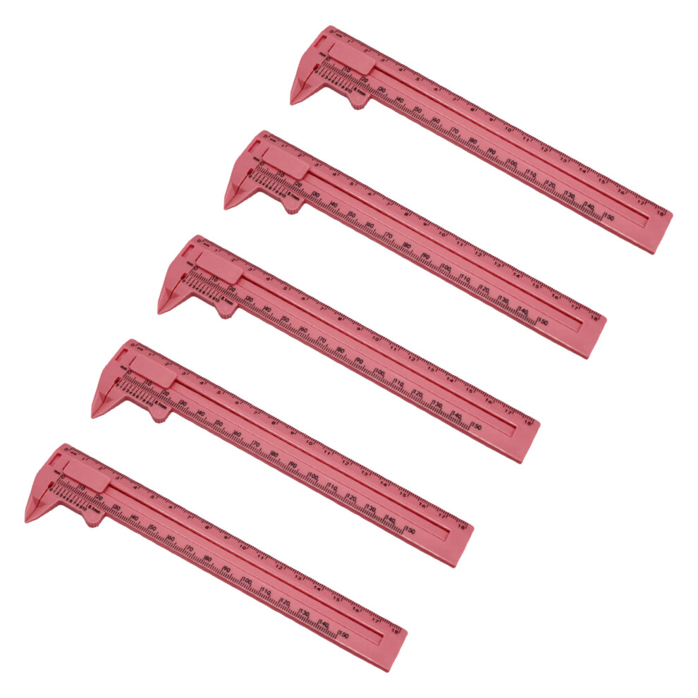 Vernier Caliper Student Double Scale Micrometer For-18 Cm Pink 7696000972022