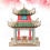 Aiwan Pavilion Shape 3D Puzzle Board For Decoration 3